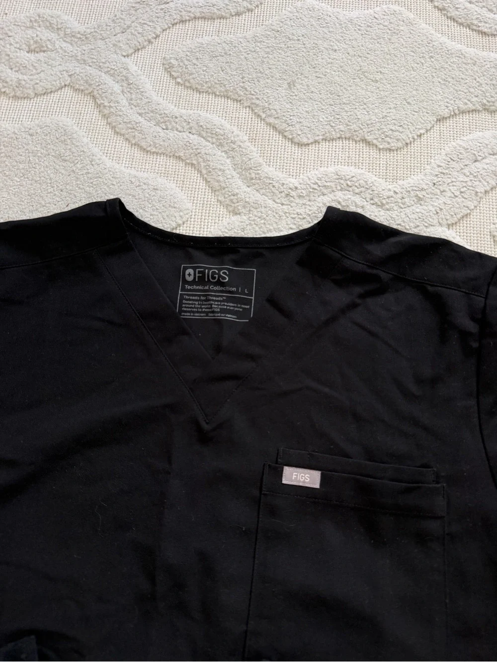 Figs Black Scrub set